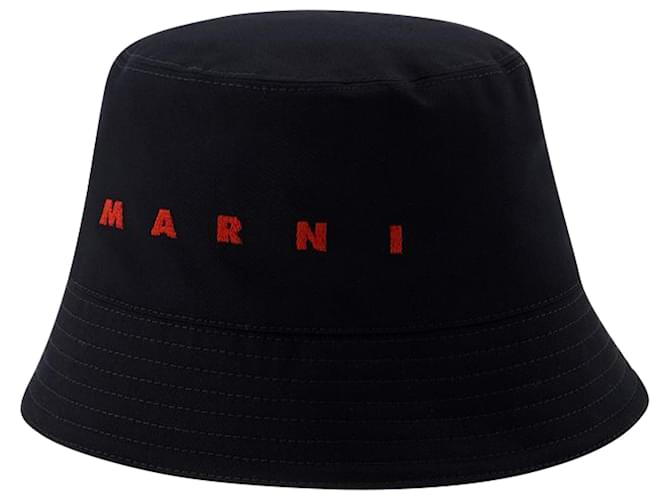 Chapeau Bob - Marni - Coton - Noir  ref.1372274